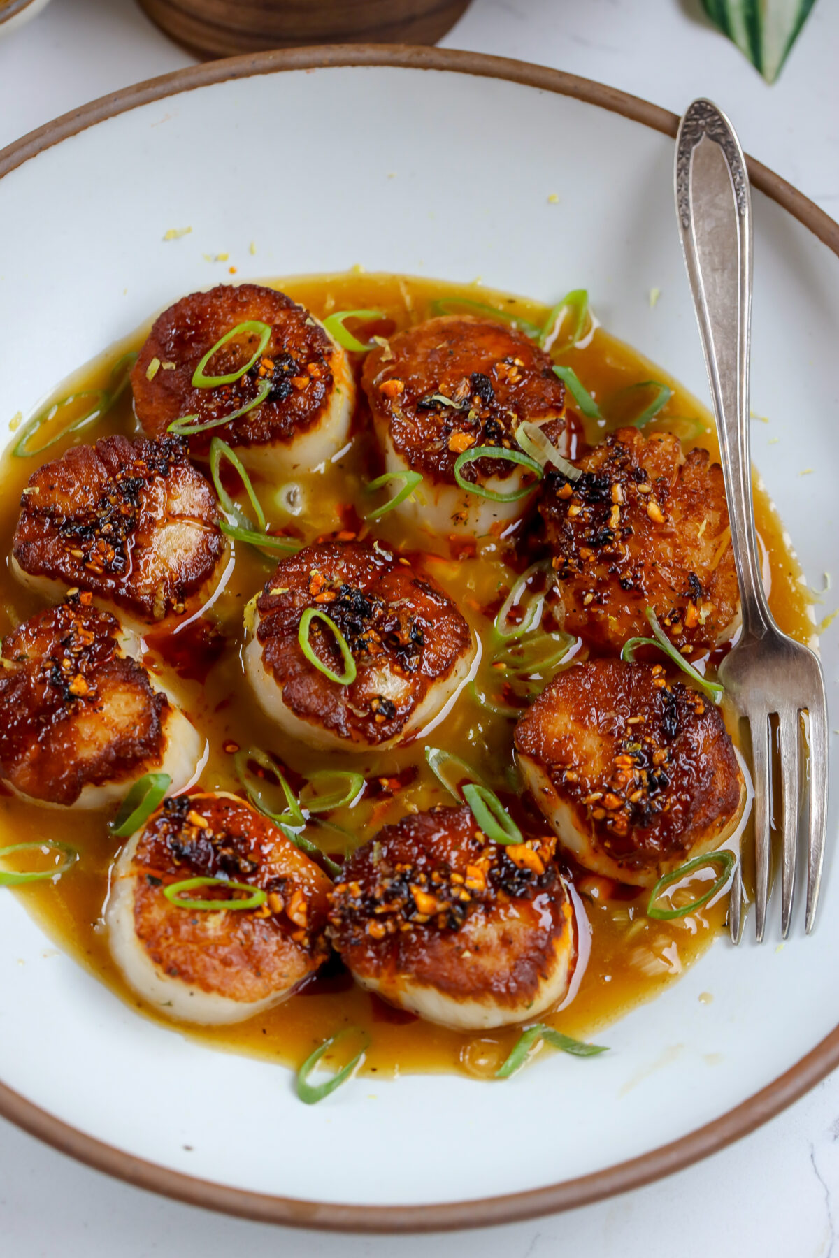 Pan Seared Scallops & Ginger Dirty Beurre Blanc Food My Muse