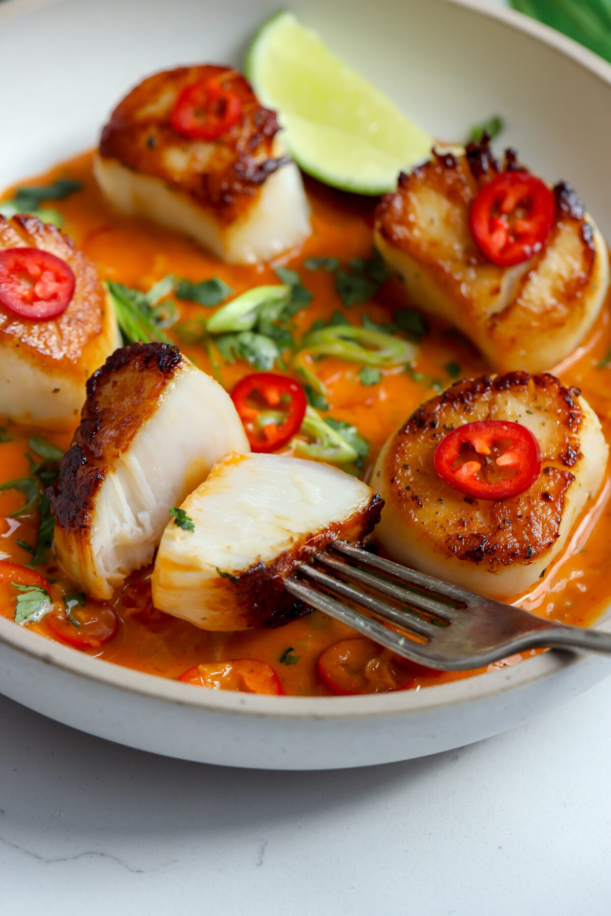 Spicy Scallops - Food My Muse