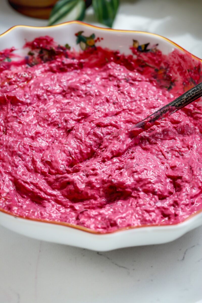 pink pasta salad