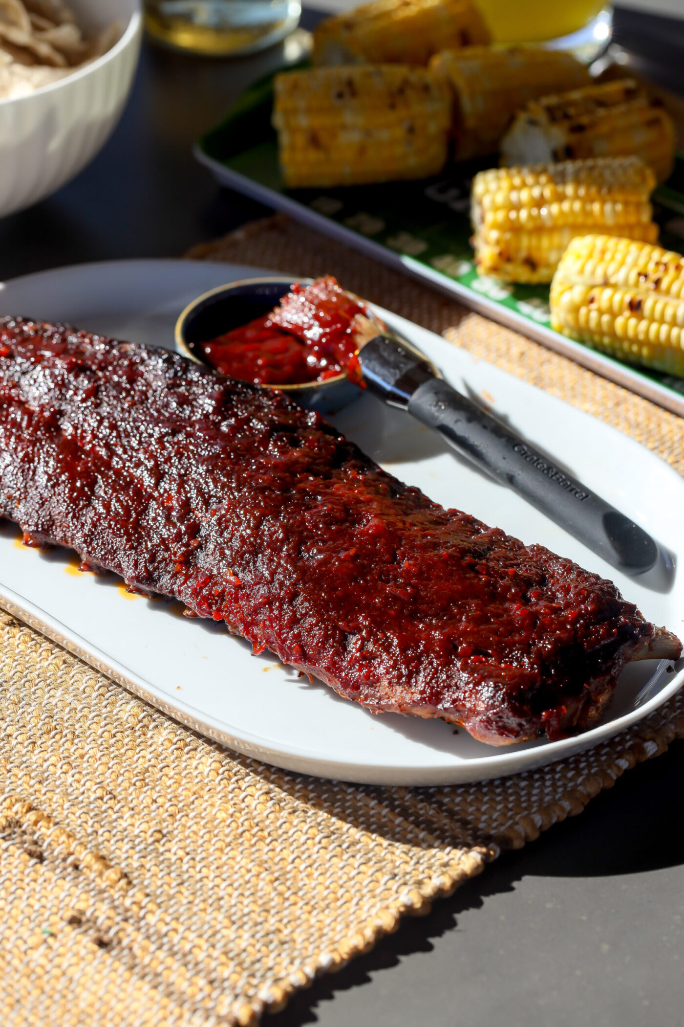 The best fall off the bone baby back ribs baked in the oven with a homemade bbq sauce